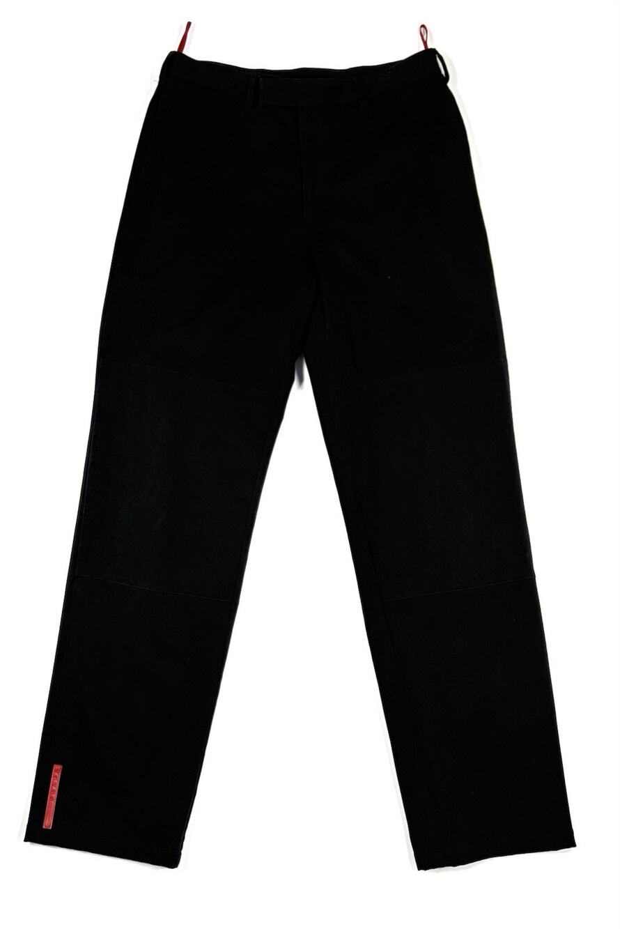 Archival Prada Sport Linea Rossa Technical Knee-Panel Pants Black IT 46 / US 29